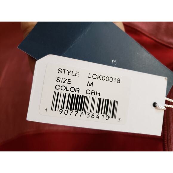 Cutter & Buck Jacket Red Women's Size Medium Melange Stripe Large Long Sleeves - Picture 11 of 12